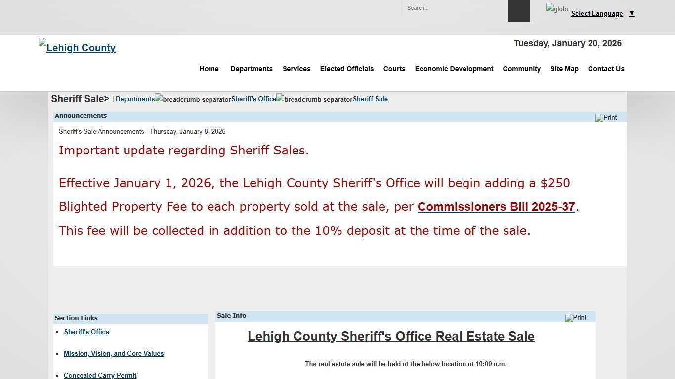 Sheriff Sale